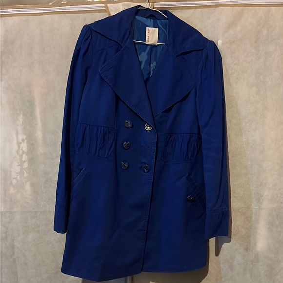 Vintage Blue Double-Breasted Coat - Picture 1 of 2